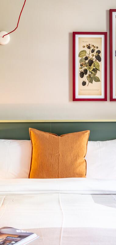 Ein Zimmer des Hotel Deville in Staufen.
