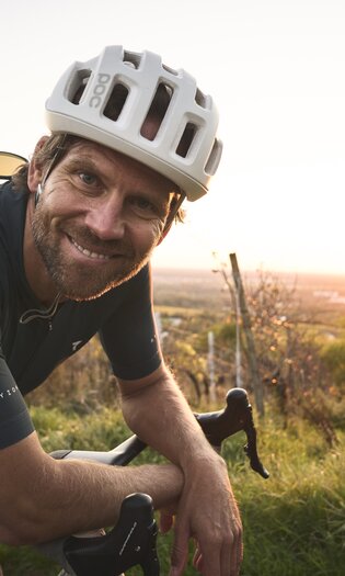 Radfahren in Malsch am Letzenberg, Rhein-Neckar, Baden Württemberg, Deutschland
