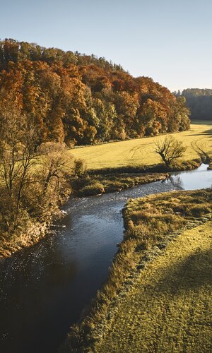 Ortsportrait Mistlau, Jagsttal, Schwäbisch-Hall, Baden-Württemberg, Deutschland