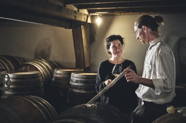 Weingut Roterfaden in Rosswag, Kraichgau-Stromberg, Baden Württemberg, Deutschland