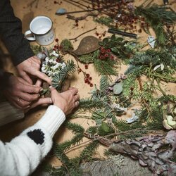 Adventscheune in Sulzfeld, Kraichgau-Stromberg, Baden-Württemberg, Deutschland