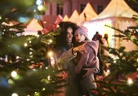 Weihnachtsmarkt in Schwetzingen, Rhein-Neckar, Baden Württemberg, Deutschland