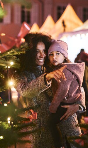 Weihnachtsmarkt in Schwetzingen, Rhein-Neckar, Baden Württemberg, Deutschland