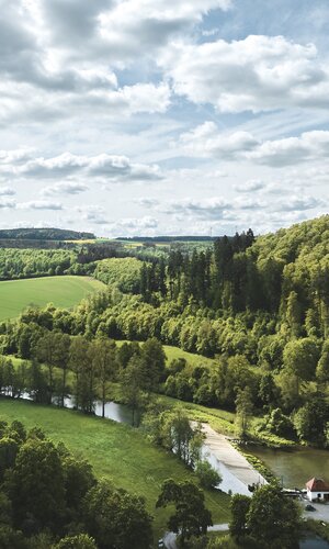 Bronnbach im Taubertal, Baden-Württemberg, Deutschland