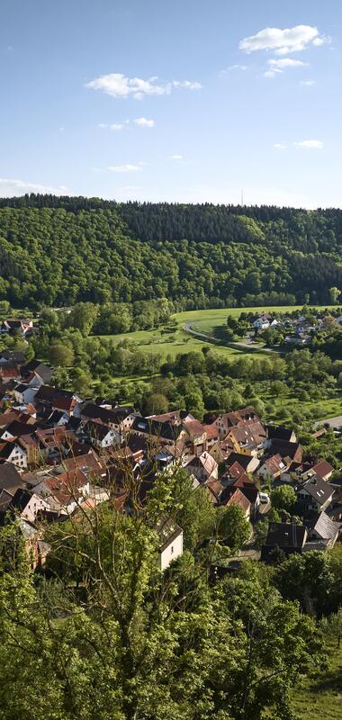 Gamburg im Taubertal, Baden-Württemberg, Deutschland