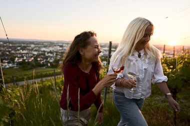 Unterwegs am Weinberg in Heilbronn, HeilbronnerLand, Baden-Württemberg, Deutschland
Unterwegs am Wartberg in Heilbronn -  am Martin-Heinrich-Wengertshäusle | Sundowner Weinerlebnis HeilbronnerLand, Baden-Württemberg, Deutschland | © Stefan Leitner