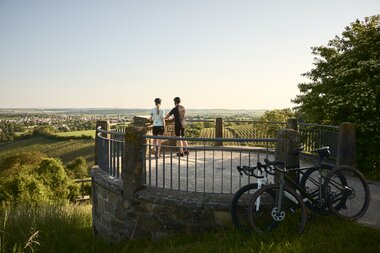 Radfahren am Derdinger Horn, Kraichgau-Stromberg, Baden-Württemberg in Deutschland | © Stefan Leitner