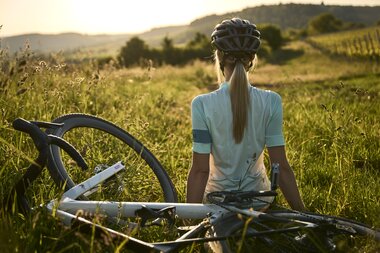 Radfahren am Derdinger Horn, Kraichgau-Stromberg, Baden-Württemberg in Deutschland | © Stefan Leitner