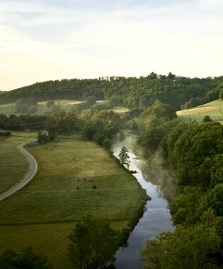 Jagsttal in Gerabronn, Baden-Württemberger, Deutschland