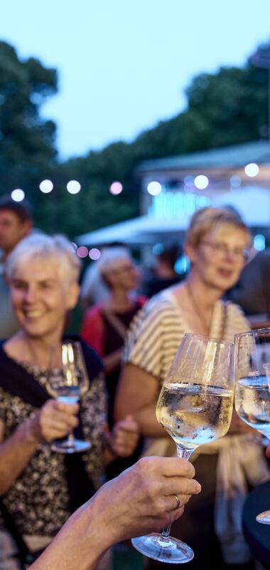 Taubertäler Weindorf in Bad Mergentheim, Taubertal, Baden-Württemberg, Deutschland