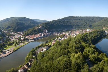 Hirschhorn, Odenwald, Baden-Württemberg, Deutschland