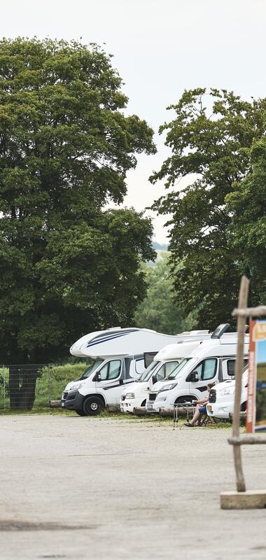 Wohnmobilstellplatz in Bad Mergentheim, Taubertal, Baden-Württemberg, Deutschland