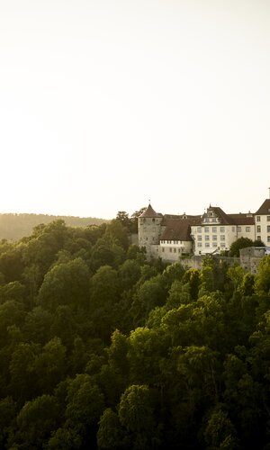 Schloss Langenburg, Hohenlohe+Schwäbisch Hall, Baden-Württemberg, Deutschland