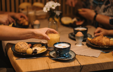 Boutique Hotel Haus Marie in Gerabronn: Frühstückstisch | © Hohenlohe Schwäbisch Hall