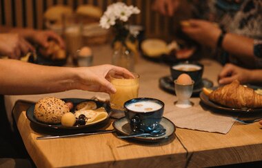 Boutique Hotel Haus Marie in Gerabronn: Frühstückstisch | © Hohenlohe Schwäbisch Hall