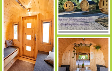 Café Schlossblick in Kirchberg: Campingfässer | © Hohenlohe Schwäbisch Hall