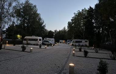 Abenddämmerung CamperChillCorner Neckarsulm | © Touristikgemeinschaft HeilbronnerLand | Oliver Gänssler