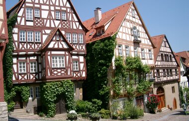 Fachwerkhäuser in der Klostergasse | © Stadt Bad Wimpfen