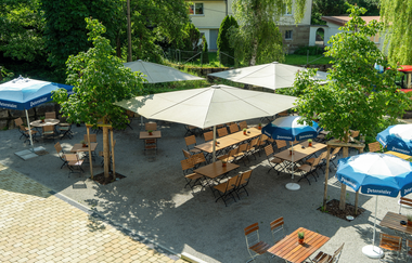 Die Krone in Sulzbach-Laufen: Biergarten | © Hohenlohe Schwäbisch Hall