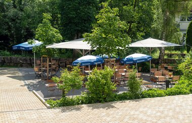Die Krone in Sulzbach-Laufen: Biergarten | © Hohenlohe Schwäbisch Hall