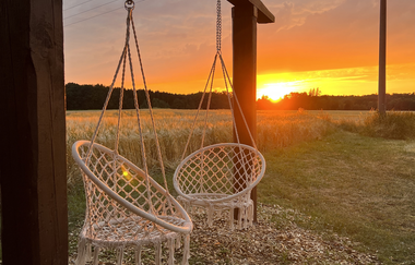 Dorfplatz Camping in Schrozberg: Sonnenuntergang | © Hohenlohe Schwäbisch Hall