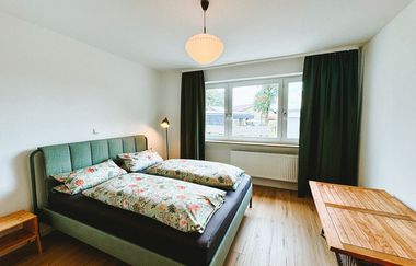 Dorfplatz Suite in Schrozberg: Schlafzimmer | © Hohenlohe Schwäbisch Hall