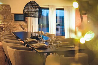 Ferienhaus Gersmühle bei Satteldorf: Esszimmer | © Hohenlohe + Schwäbisch Hall Tourismus e. V.