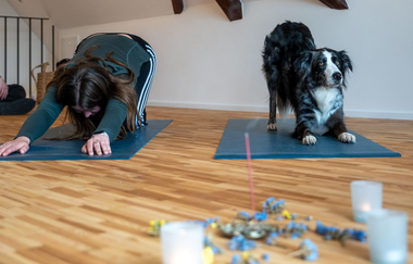 Ferienhaus Gersmühle bei Satteldorf: Yogaraum | © Hohenlohe + Schwäbisch Hall Tourismus e. V.