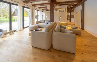 Ferienhaus Gersmühle bei Satteldorf: Wohnzimmer | © Hohenlohe + Schwäbisch Hall Tourismus e. V.