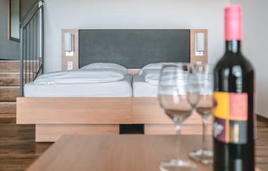 Ferienhof Laurentius - Schlafzimmer mit Doppelbett | © Marvin Binnig