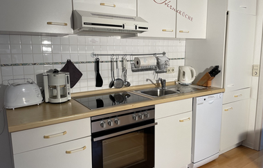 Ferienidyll Aumühle in Rot am See: Küche in der Ferienwohnung Muswiese | © Hohenlohe Schwäbisch Hall