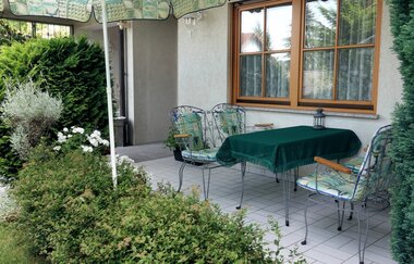 Terrasse mit Sitzecke der Ferienwohnung Armitter in Neckargemünd | © Ferienwohnung Armitter