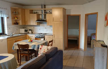 Ferienwohnung Familie Burkert in Kirchberg: Küche | © Hohenlohe Schwäbisch Hall