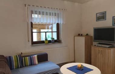 Ferienwohnung Familie Burkert in Kirchberg: Wohnzimmer | © Hohenlohe Schwäbisch Hall