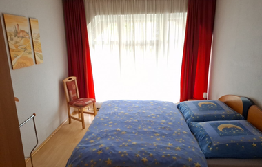 Doppelzimmer in der Ferienwohnung | © Touristikgemeinschaft Hohenlohe e. V. | Ferienwohnung Gerigk