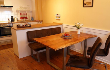 Ferienwohnung im Hofratshaus: Esstisch | © Hohenlohe Schwäbisch Hall