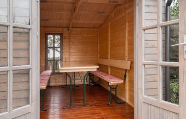 Ferienwohnung Lebensblume in Ilshofen: Gartenhäuschen | © Hohenlohe + Schwäbisch Hall Tourismus e. V.
