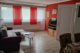 Ferienwohnung Lebensblume in Ilshofen: Wohnzimmer | © Hohenlohe + Schwäbisch Hall Tourismus e. V.