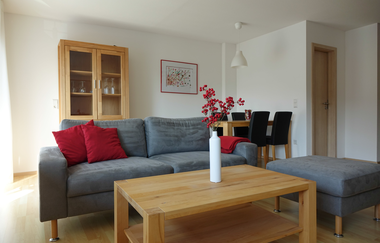 Wohnzimmer | Ferienwohnungen Landgut Schellenbauer | Cleebronn | © Neckar-Zaber-Tourismus e.V.