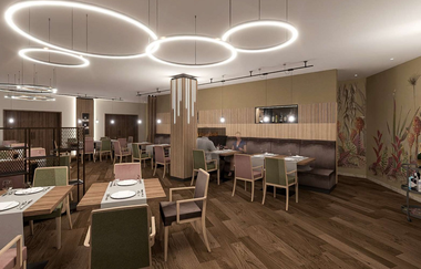 Flair Park-Hotel Ilshofen: Visualisierung Restaurant | © Hohenlohe Schwäbisch Hall