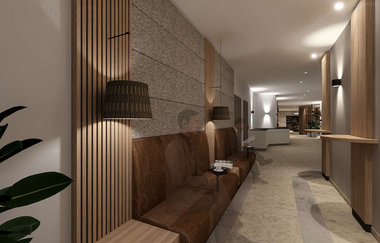 Flair Park-Hotel Ilshofen: Visualisierung Vorraum Seminarräume | © Hohenlohe Schwäbisch Hall