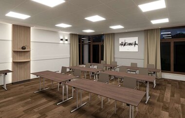 Flair Park-Hotel Ilshofen: Visualisierung Seminarraum | © Hohenlohe Schwäbisch Hall