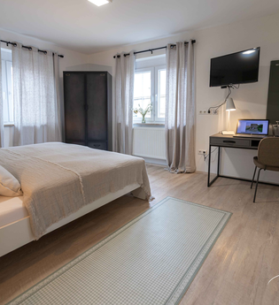 Doppelzimmer Gästehaus Lamm | HeilbronnerLand | © Touristikgemeinschaft HeilbronnerLand e.V.