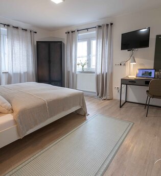 Doppelzimmer Gästehaus Lamm | HeilbronnerLand | © Touristikgemeinschaft HeilbronnerLand e.V.