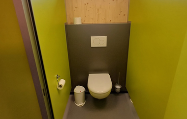 Modernes WC | © Touristikgemeinschaft Hohenlohe e. V. | Green Camp Schleierhof