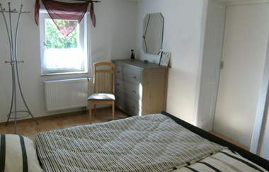 Haus an der Landhege in Mainhardt: Schlafzimmer | © Hohenlohe Schwäbisch Hall