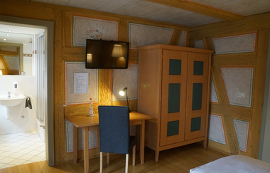 Hotel & Café Fachwerk  in Vellberg: Zimmer Ursula | © Hohenlohe Schwäbisch Hall