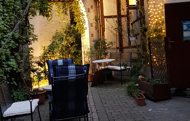 Biergarten Hotel-Restaurant Adler Bad Rappenau | RadServiceStation HeilbronnerLand | © Hotel-Restaurant Adler Bad Rappenau