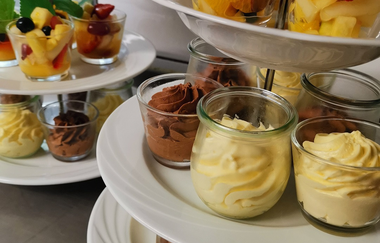 Landgasthof Bürgerstüble in Michelfeld: Etagere | © Hohenlohe Schwäbisch Hall