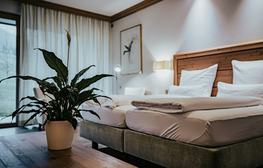 Doppelzimmer in der Jagstmühle | © Hohenlohe Schwäbisch Hall | Jagsttal Beteiligung GmbH & Co. KG